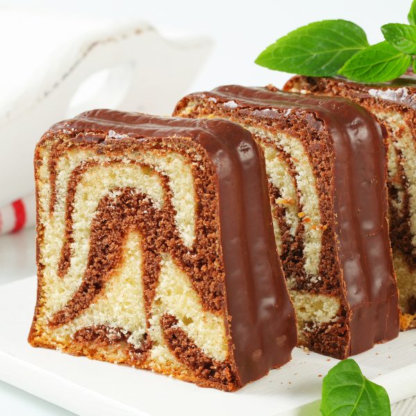 A delicious cake with chocolate