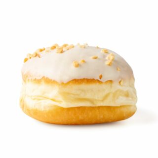 Baked donut with glazing