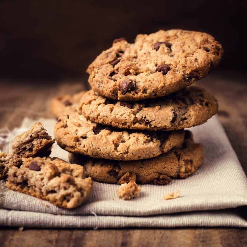several cookies stacked on top of each other
