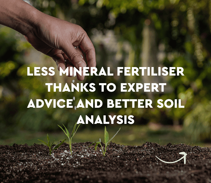 less mineral fertiliser
