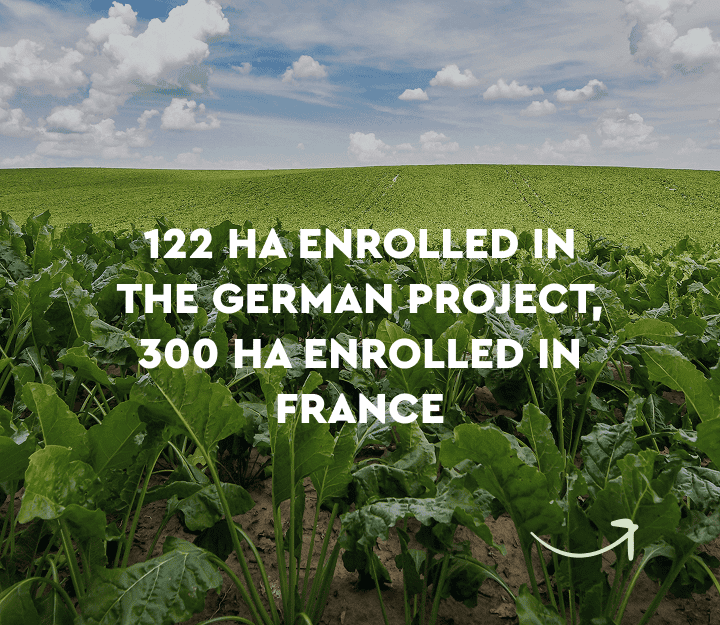 122 ha enrolled in the german project