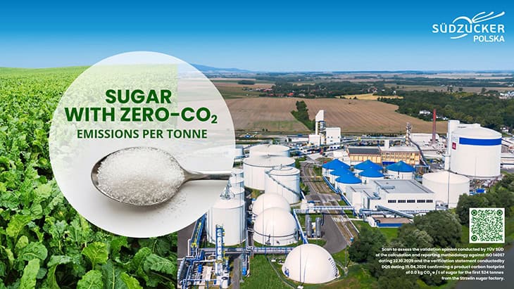 Südzucker Polska Pioneers Verified Zero-CO₂ Sugar Image